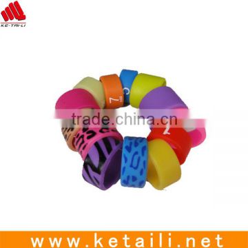 2015 Promotional Eco-friendly Customized Silicone Rubber Finger Ring