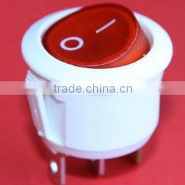 White Color Round Rocker Switch