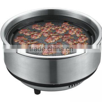 barbecue grill with aluminum plate and best price for korean restaurant bbq grill table