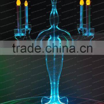 shanghai wedding ceremony acrylic led candelabra centerpieces