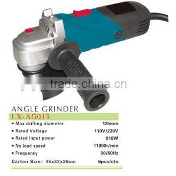 5" 125MM 910W quality electric angle grinder with GS/CE