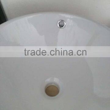 Bathroom Ceramic Art Basin Sanitary Ware Round Shape Single Hole White Clear Hot Sale wc Art Basin YB001 photo-4