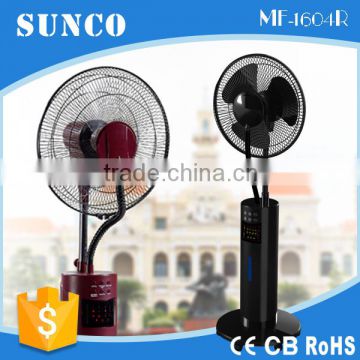 Adjustable humidifier stand fan, rechargeable mini fan with timer setting made in China