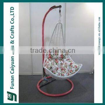 hot sell best choice PE rattan cheap style swing hanging chair