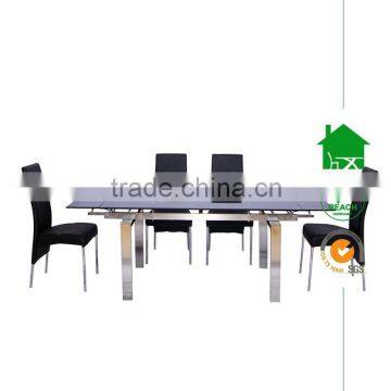 DT-2038 Glass Extended Dining Table