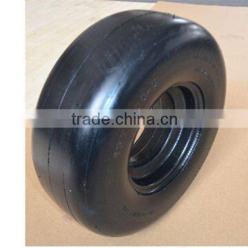 13 x5.00-6 flat free caster rubber tire with smooth tread for zero turn radius commercial mowers