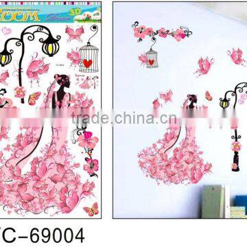 first love design Reusable home decorations wall sticker