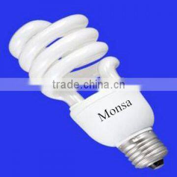 18-45W tri-phosphor half spiral compact fluorescent lamp