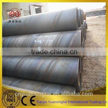 Spiral welded steel pipe for oil or gas pipe