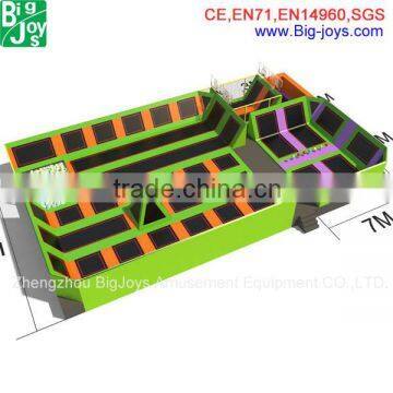 Indoor big trampolines for sale rectangular indoor trampoline park