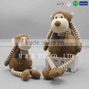 Accept Custom Funny Monkey Plush Stuffed Toy in 7 inch