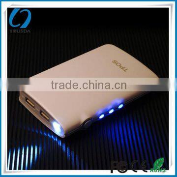 6600mah dual USB portable power pack external battery pack