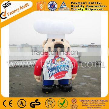 Giant inflatable chef model balloon for advertisement F1033