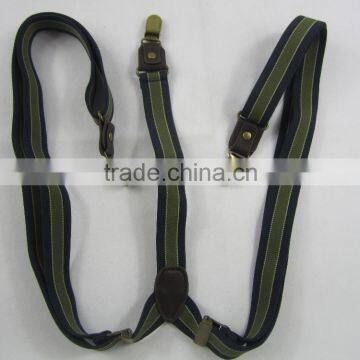 elastic quality fashion braces suspenders with metal clips for trousers