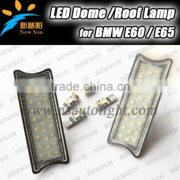 E-mark certificate 27 SMD DC12V LED overhead light For BMW E60 E65 Xenon WHITE LED INTERIOR DOME ROOF LIGHTS LAMPS