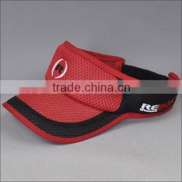 Sun Block Breathable Mesh Visor Cap With High Quality Embroidery Artwork photo-3