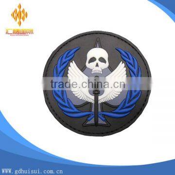 Cheap custom design personalized skull shape patch without MOQ