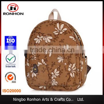 2016 new fashional floral girls daily mini backpack