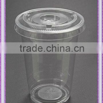 clear plastic 10oz cold beverage cup with lid