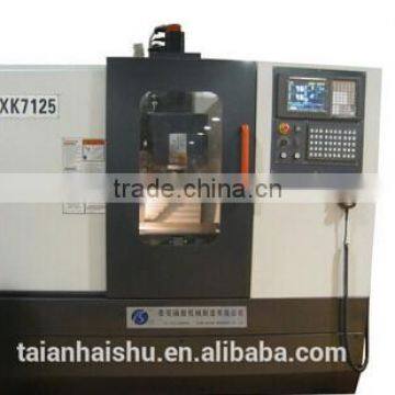 High quality and low price XK7125 CNC mills with CNC fourth axis. or three axis