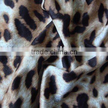 knitting printed suede garment fabric