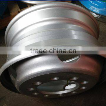 19.5x6.75 10H tubeless steel wheel