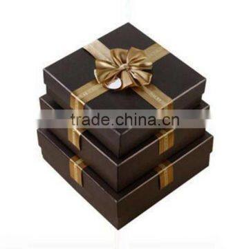 High quality best paper chocolate box packaging with ribbon