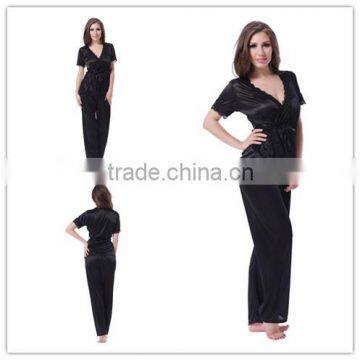 Wholesale black sexy lady delicates sleepwear