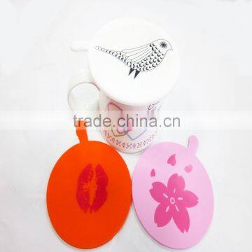 Customize Silicone Drink Coasters Cup Coaster Cup Lid