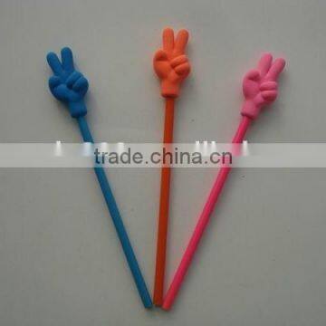 good quality hand finger shaped eraser pencil