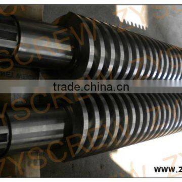 D51/80 design conical twin screw for artificial marble plastic