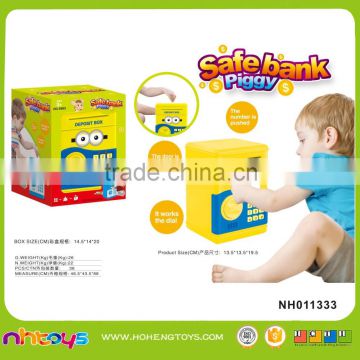 Kids plastic safe piggy bank