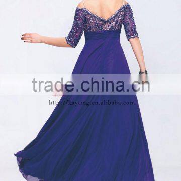 Full Sexy Vedio Lace Front Short and Long Back Wedding Dress Short Front Long Back Prom Dress photo-3