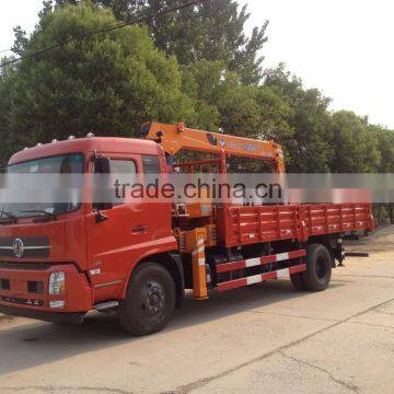 160 Kn.m at 2.5 m crane truck 6.3 ton truck mounted crane SQ6.3S3 high quality on sale truck crane