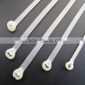 Nylon Cable Tie with Stainless Steel Locking Teeth