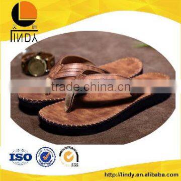 Men leather slippers PU sandals