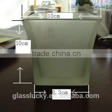 square glass vase