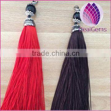 2015 black beads Handmade decoration tassel