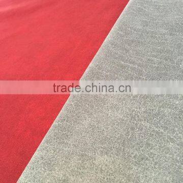 Bronzed Woven Suede bonding with Tricot fleece for sofas