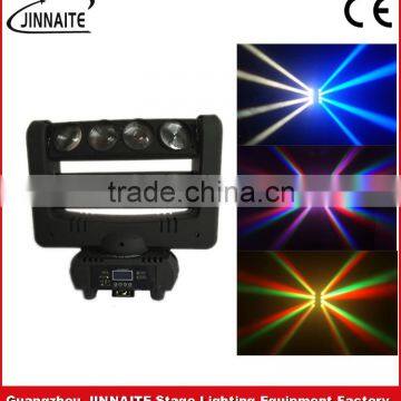 Best seller LED 8 eyes RGBW 4in1 stage beam moving head Double row spider light