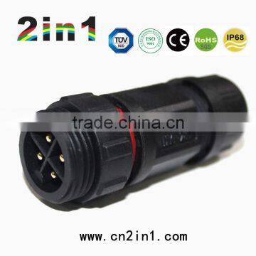 SQ19-4P IP68 Soldering Electric Cable Wire Waterproof Connector photo-2