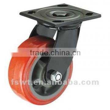 Super Heavy Duty Rotating PU Anti-wear Shock Absorbing Wearproof Caster Wheels For Furniture Hardware