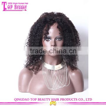 High Quality Virgin Afro Kinky Human Hair Wig Brazilian Human Hair Kinky Curly Wig For Black Women