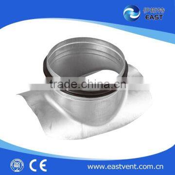 pressed collar saddle for HVAC system/air duct connector