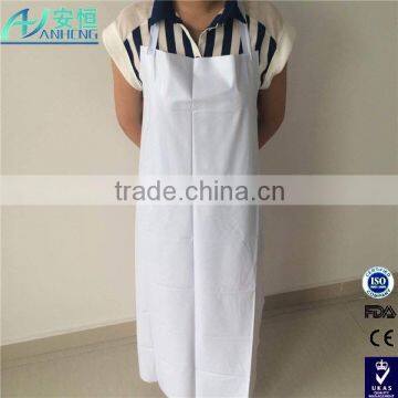 Widely used long style PVC kitchen disposable plastic aprons