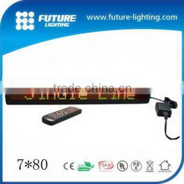7*80 Matrix Full Color Tube Chip Color and Functiontaxi top led display led car rear window digital display