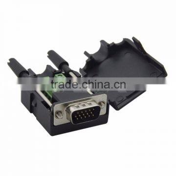 3+6 VGA DB15 Male Connector With Backside Screw Connection photo-3