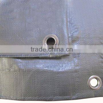 200 Gram High Quality Silver Color PE Tarpaulin With Aluminum Eyelets photo-2