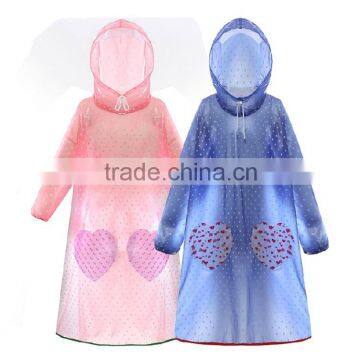 cartoon printed kids poncho/kids rain coat/ printed kids rain poncho