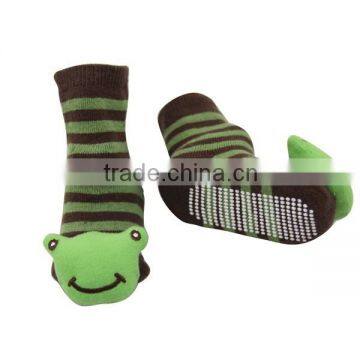 GSBT-15 Bulk Custom Striped Design Cotton Full Terry Italian Baby Socks Doll Socks Wholesale